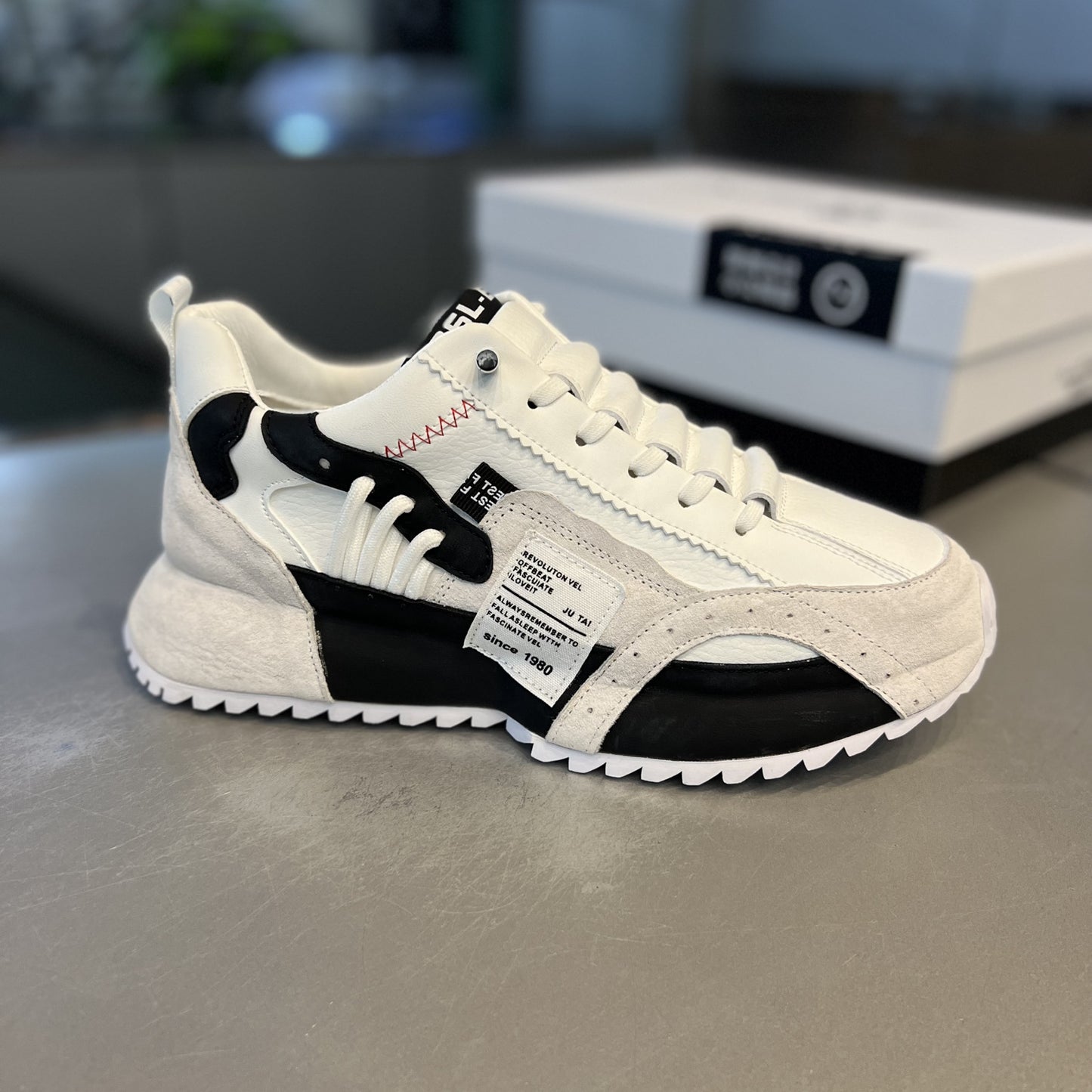 Men's Light Luxury Autumn National Fashion Bottom Height Men's Shoes