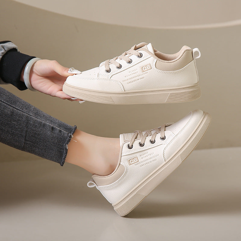 Women's White Autumn Korean Sports For Female Sneakers