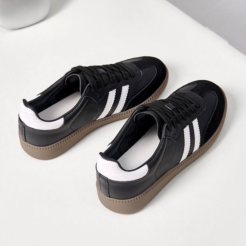 Women's & Men's Layer Cowhide Sports Skate Korean Style Casual Shoes