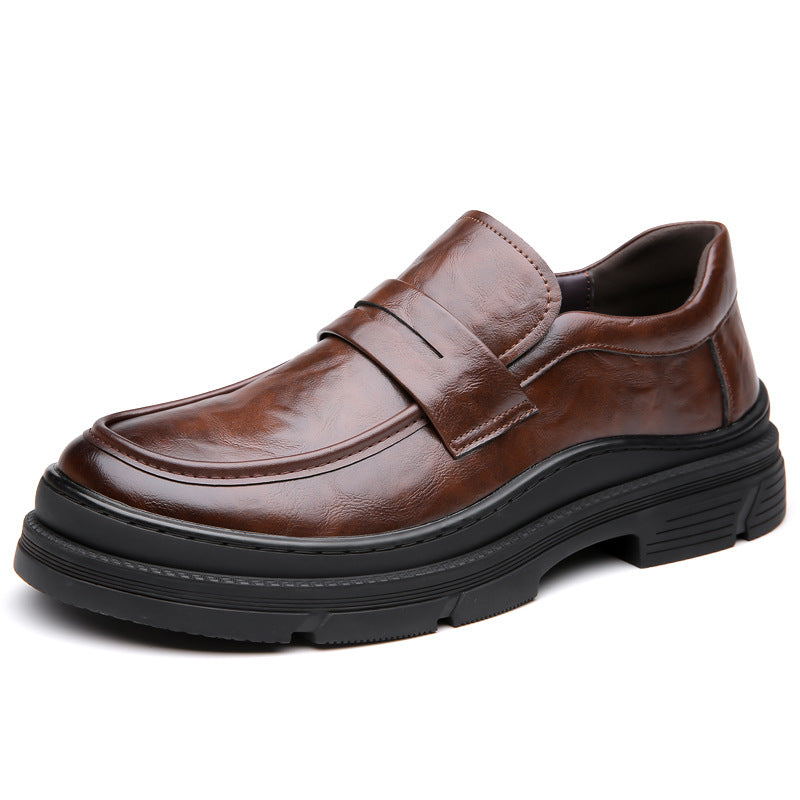 Men's Breathable Formal Suit Business Slip-on Trendy Leather Shoes