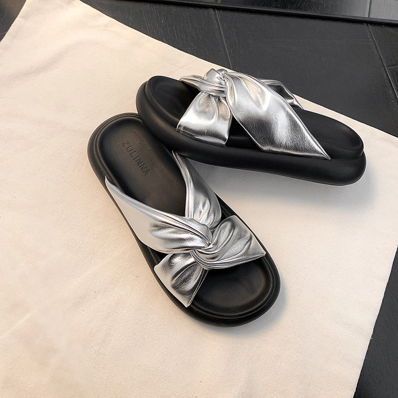Women's Beach Thick-soled Summer Outer Wear With Slippers