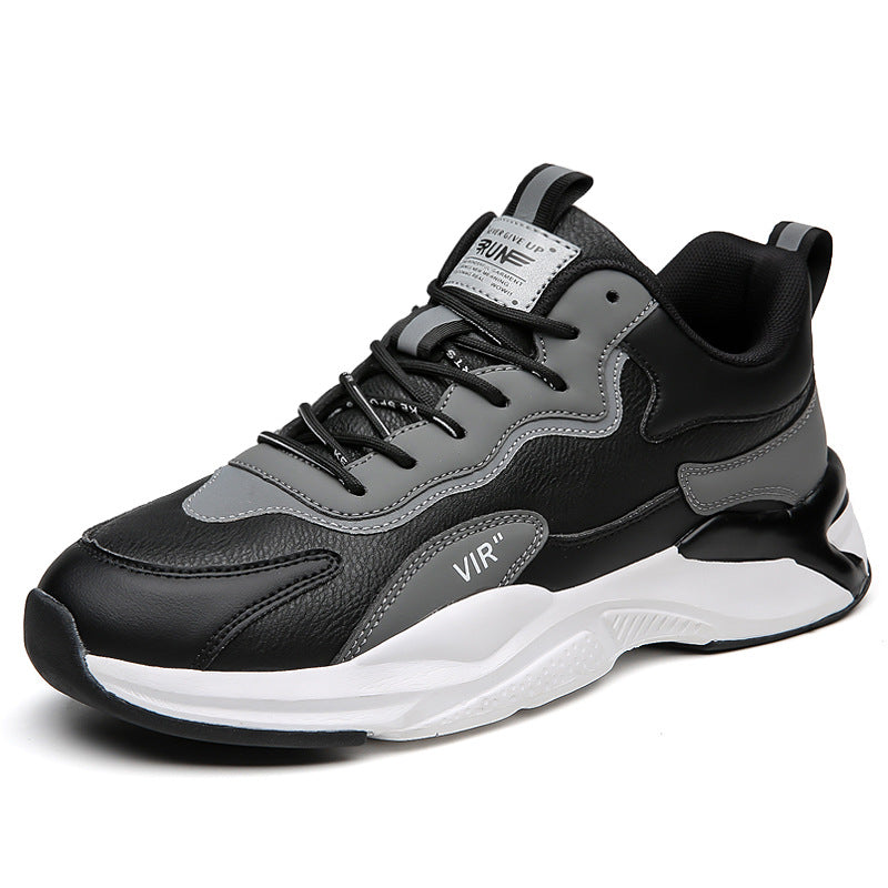 Men's Autumn Trend Thick Sole Lightweight Green Sneakers