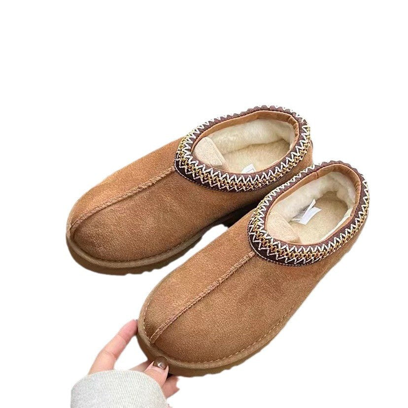Women's Ethnic Style Winter Fleece-lined Thick Fashion Snow Boots