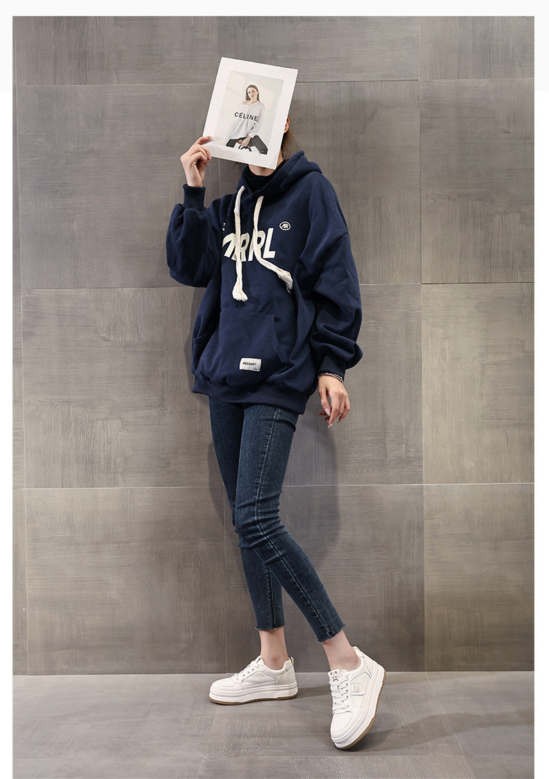 Women's Thick-soled White Sports Spring Flat Bottom Casual Shoes