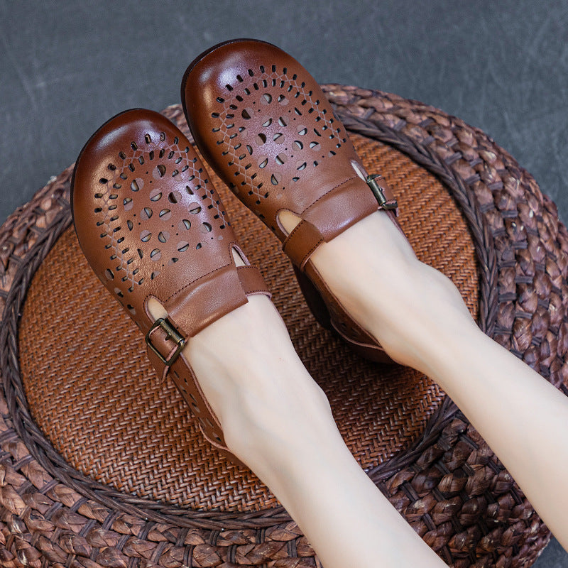 Women's Summer Thick Mid Soft Bottom First Heels