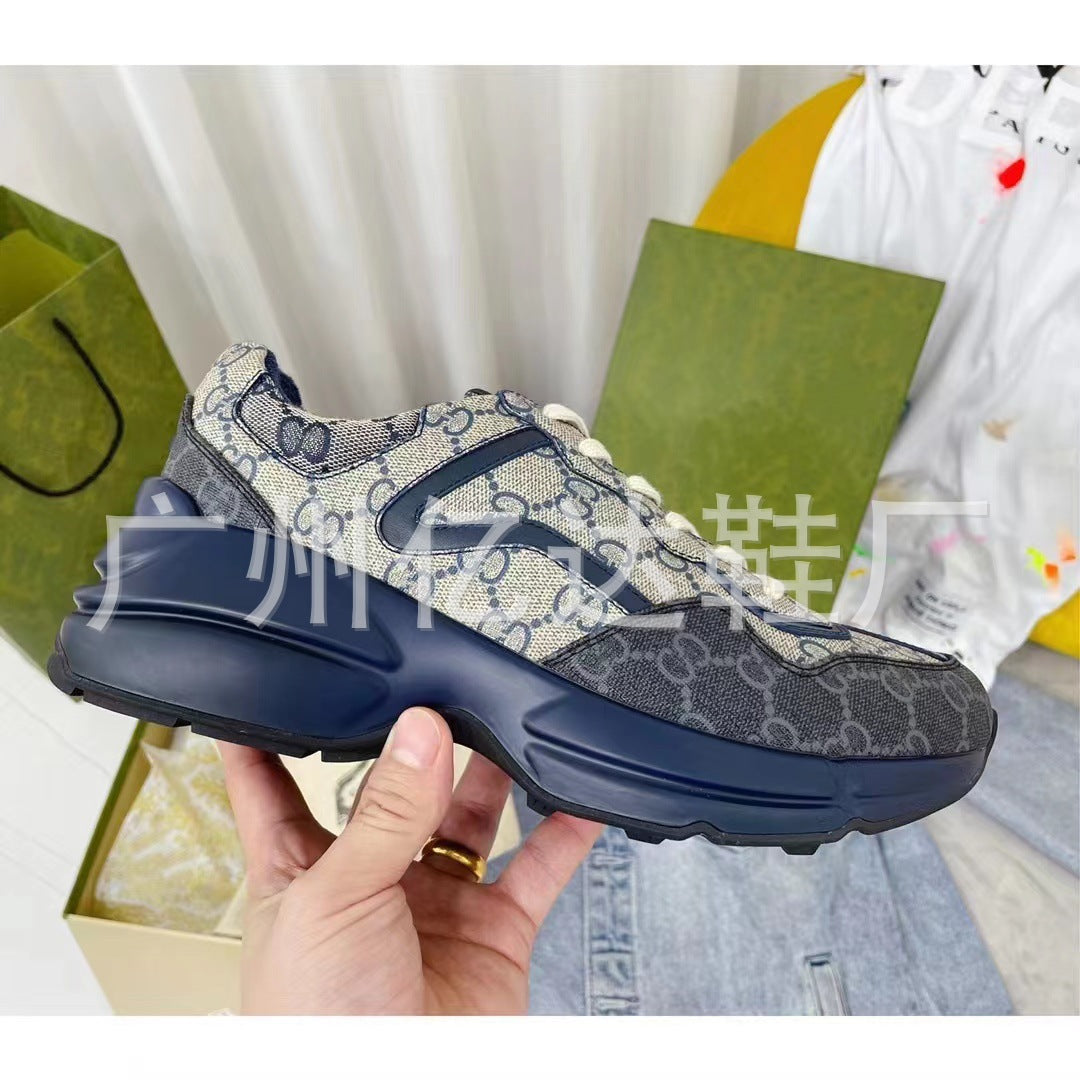 Dad Female Old Flower Fashion Height Increasing Sneakers