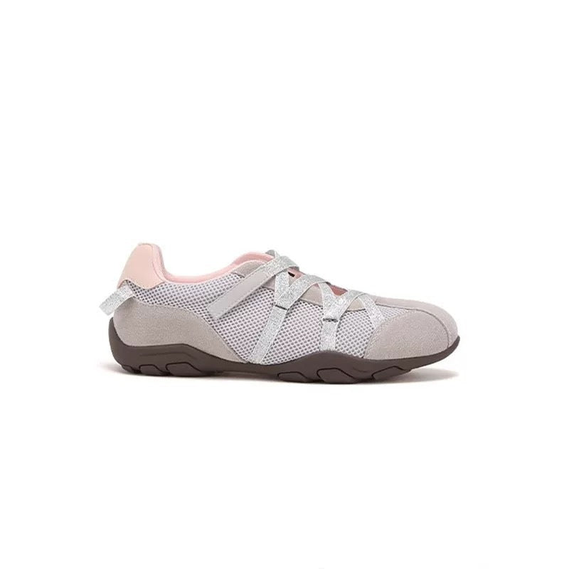 Women's Designer Model Genuine Ballet Training Flat Sneakers