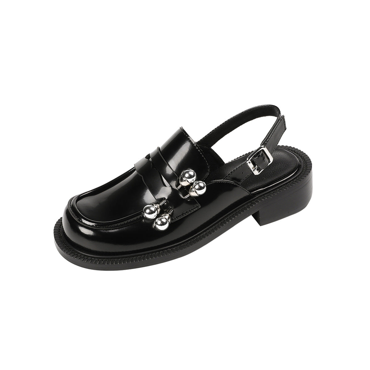 Closed Toe Summer Thick Bottom Metal Decorative Sandals