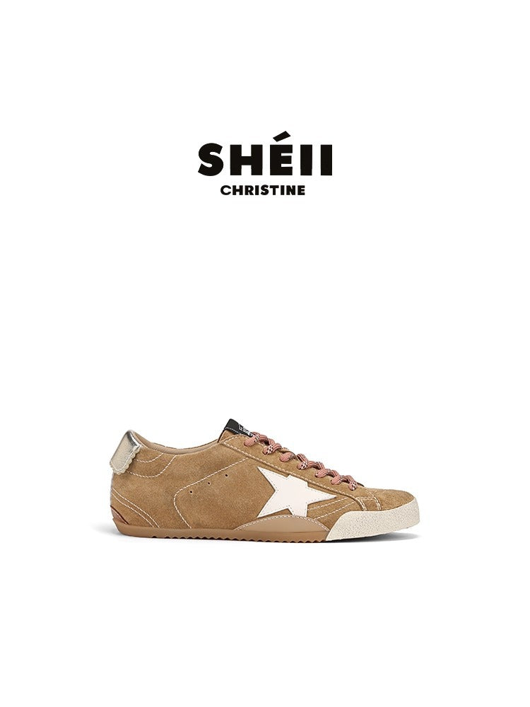 Second Generation Brushed Calfskin Vintage Mandarin Duck Sneakers