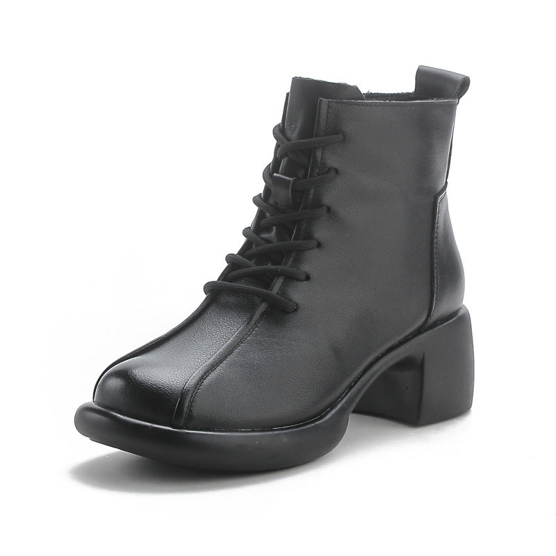 Women's Style Chunky Ankle Soft Bottom Wild Heels