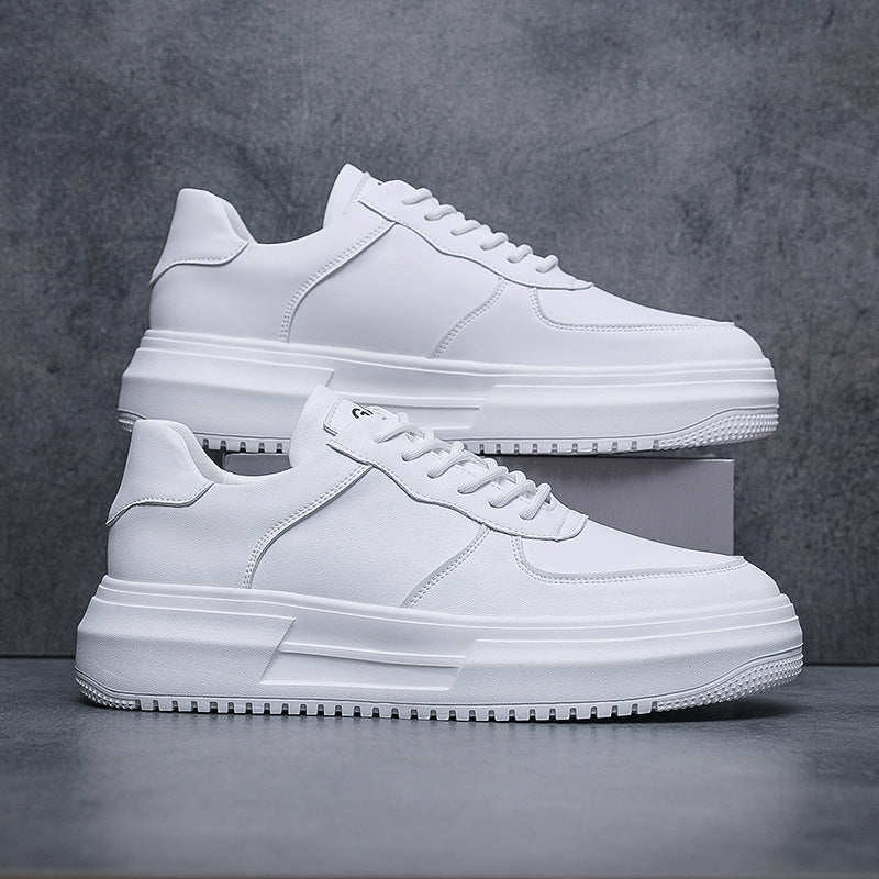 Men's Niche Vintage Skateboard White National Fashion Casual Shoes