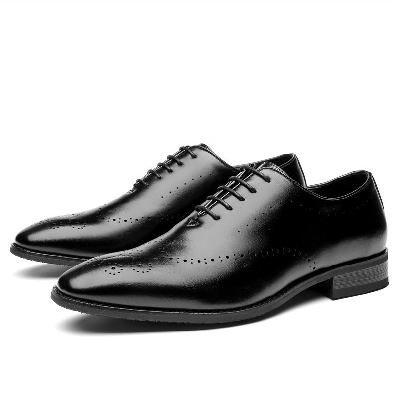 Men's Formal Wear Business Oxford Pumps Hand-rub Leather Shoes