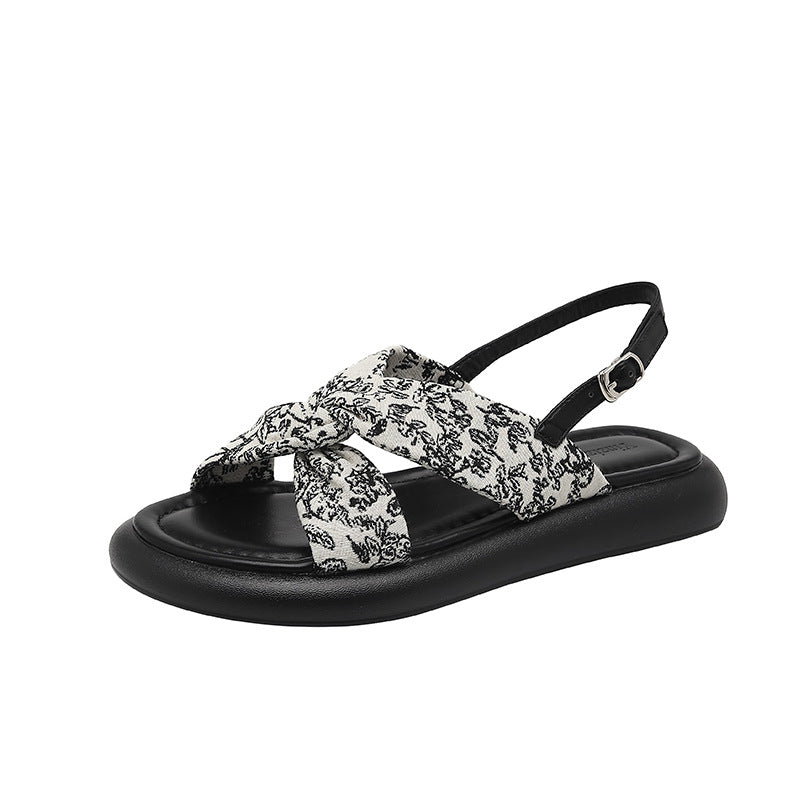 Women's Summer Fairy Style Cross Strap Open Sandals