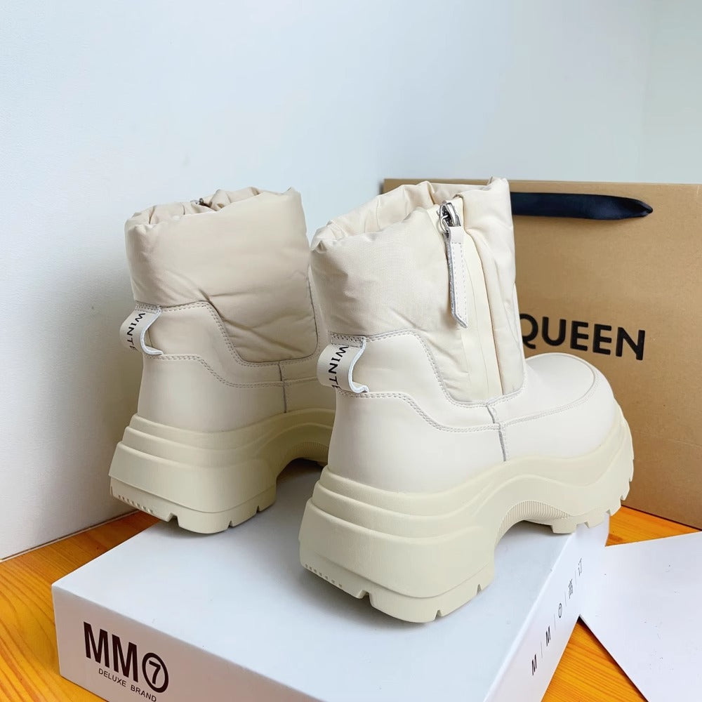 Women's Northeast Waterproof Warm Down Thickened Ankle Snow Boots