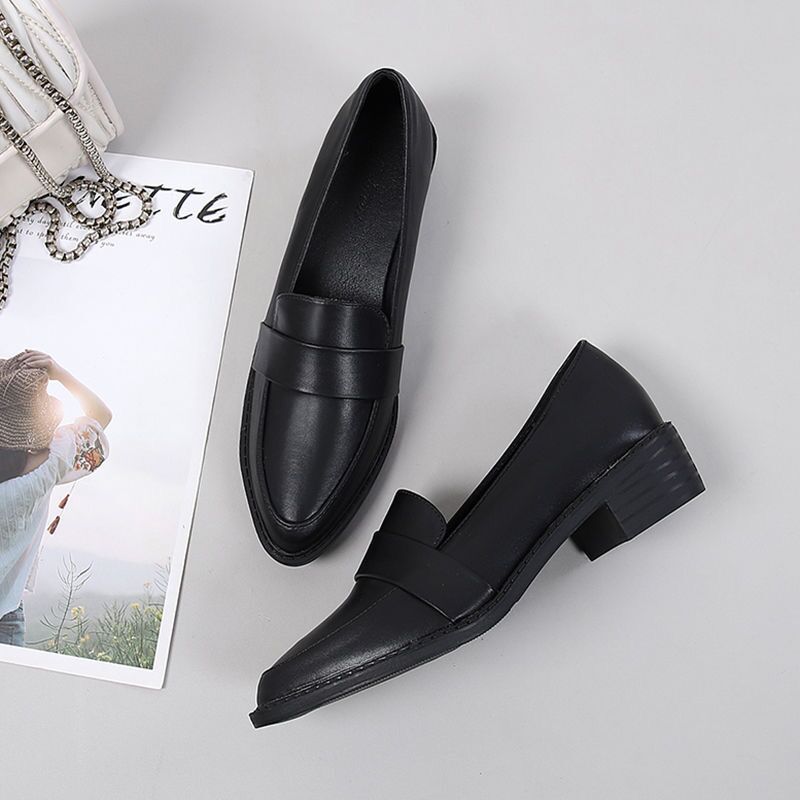 Women's Tang Jing British Style Chunky Height Casual Shoes