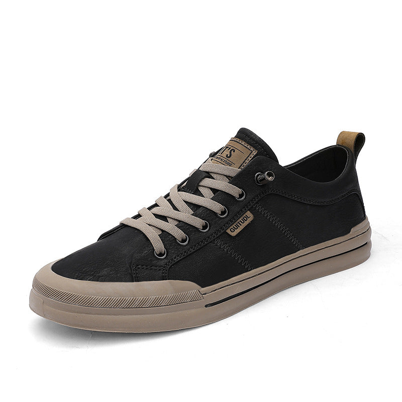 Men's Four White Youth Korean Style Fashionable Sneakers
