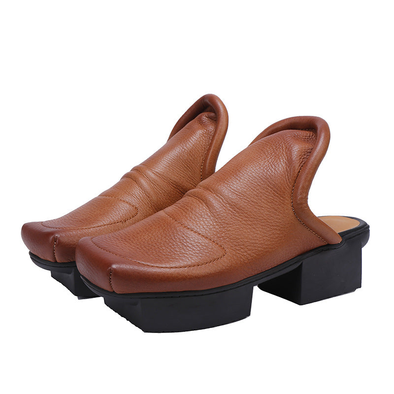 Women's Bottom Style Outer Wear High-grade Closed Heels