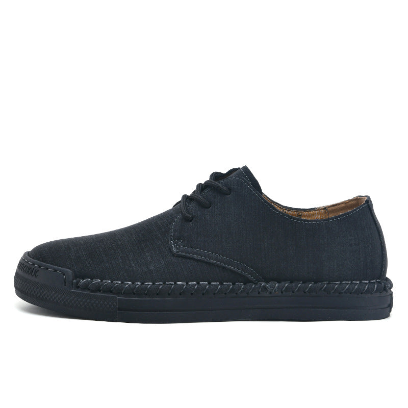Men's Trendy Plus Size Sports Board Breathable Leather Shoes