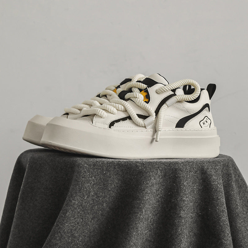 Men's Cute White Summer Niche Breathable Lovers Sneakers