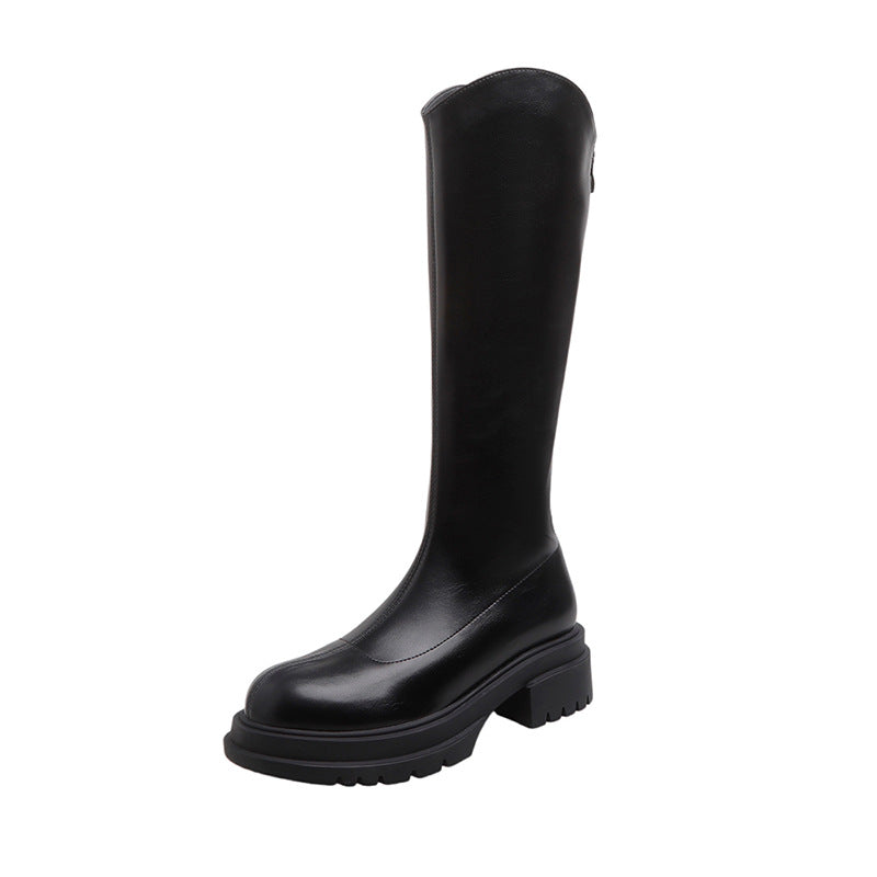 Cut Below The Knee Stretch Thin Boots