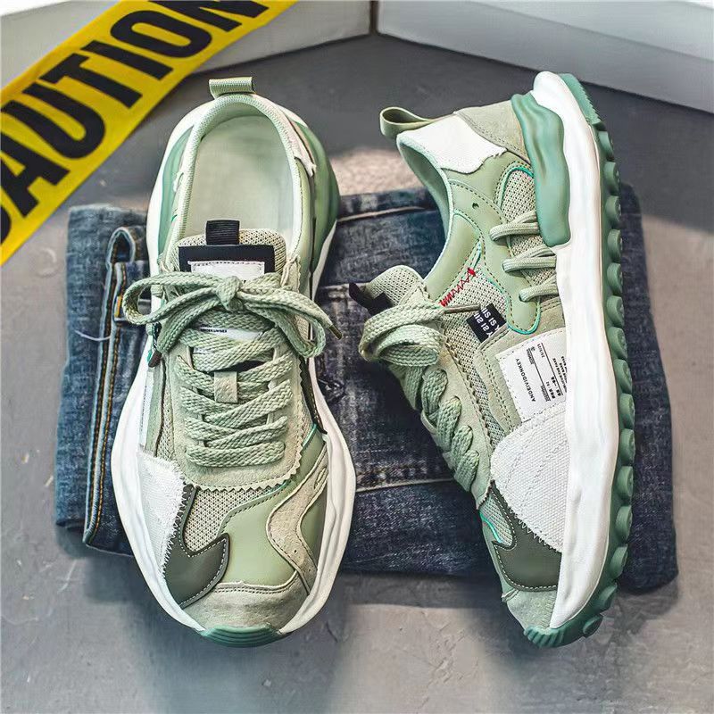 Men's Breathable Versatile Retro Dissoed Sports Thick Canvas Shoes