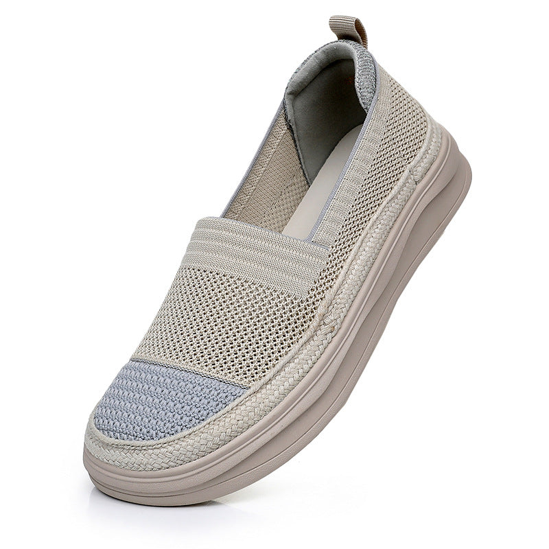 Women's Sheep Comfortable Mom Slip-on Lightweight Pumps Casual Shoes