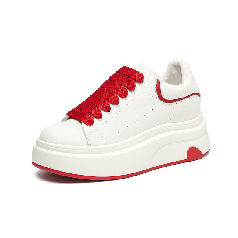 Women's Thick-soled High White Fashion Lightweight Breathable Women's Casual Shoes