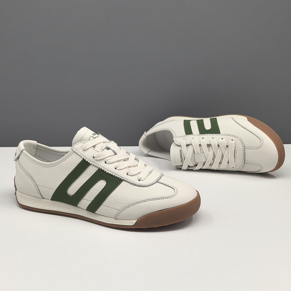 Men's Charming Trendy White German Training Sneakers