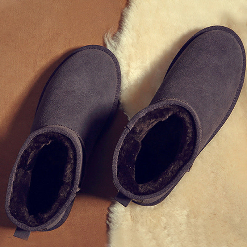 Men's Winter Oversized Wool Extra Thick Northeast Cotton Padded Snow Boots