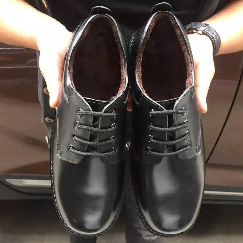 Men's Extra Large Size Big Head Versatile Business Labor Protection Worker Men's Casual Leather Shoes
