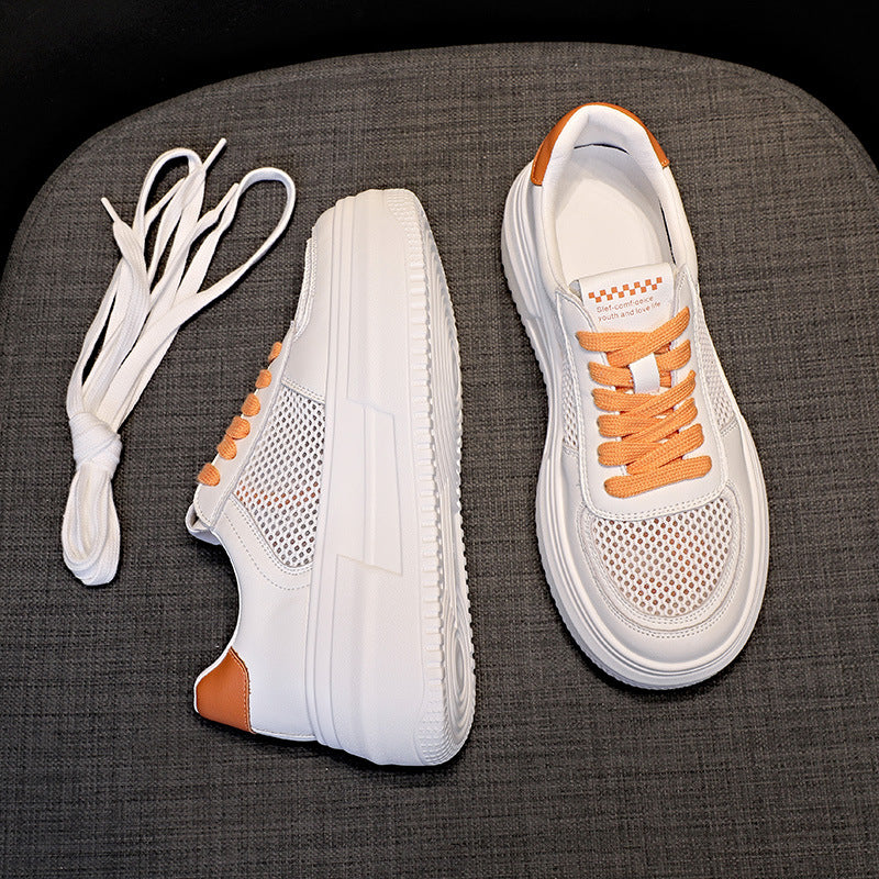 Women's Platform White Summer Sports Hight Increasing Casual Shoes