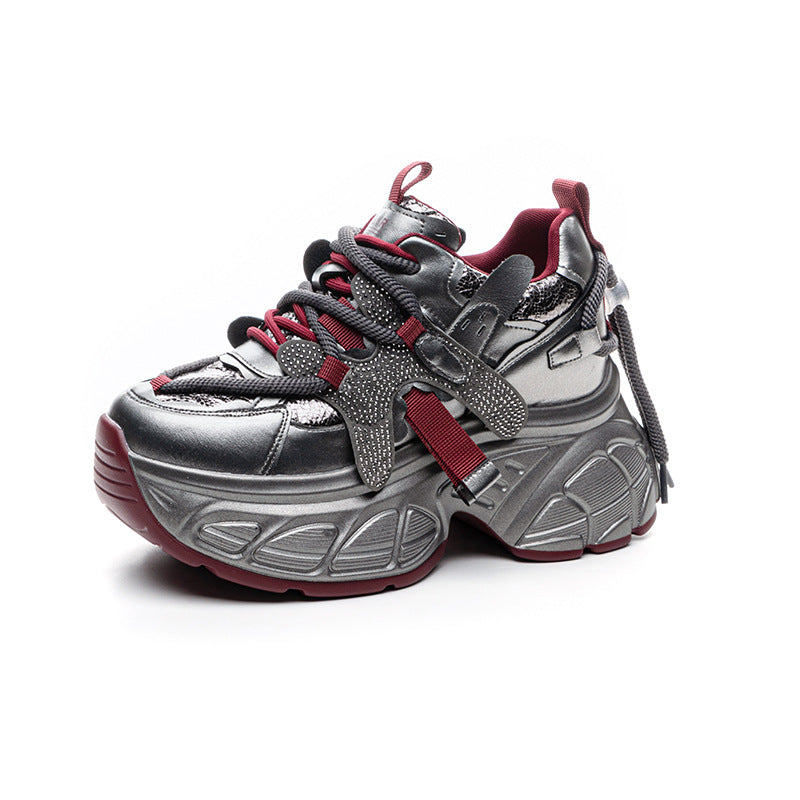 Women's Dad Spring Small Thick Bottom Height Casual Shoes