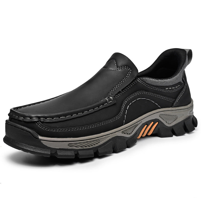 Men's Slide Bushing Flashing Thick Bottom Lightweight Loafers