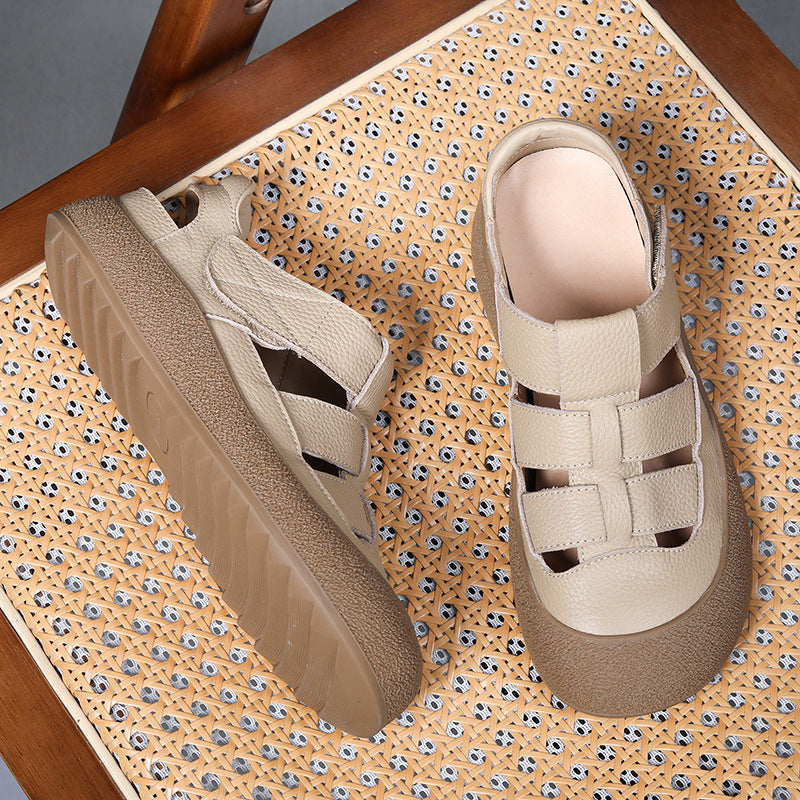 Platform Summer Leisure Pump Weaving Hollow Sandals