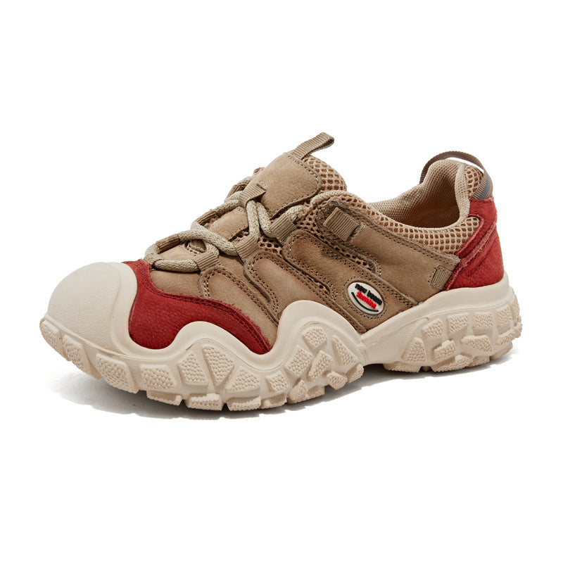 Women's First Layer Cowhide Sports Spring Retro Men's Shoes