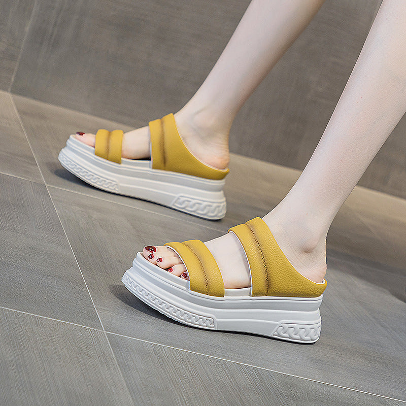 Women's Outdoor Fashion Fairy Style Platform Height Slippers