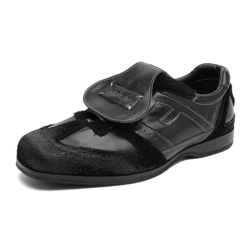 Men's Retro German Training Flat High-grade Feeling Leather Shoes
