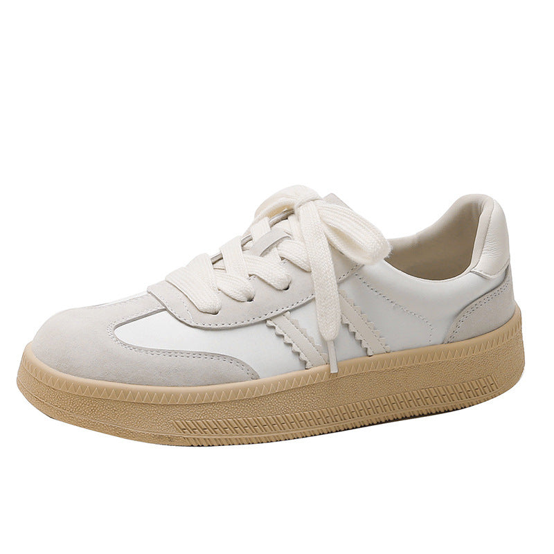 Women's Genuine German Training Small Thick-soled White Casual Shoes