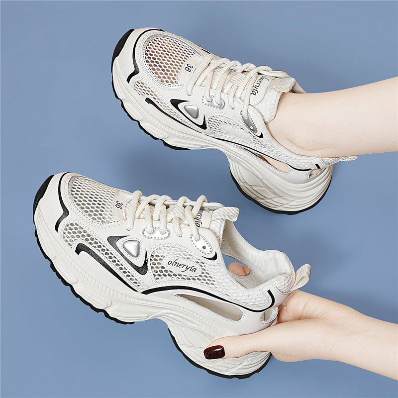 Women's Platform Dad Classy Sier Increased Sports Casual Shoes
