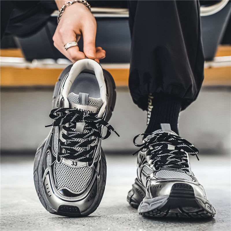 Men's Summer Mesh Platform Dad Trendy Wild Sneakers