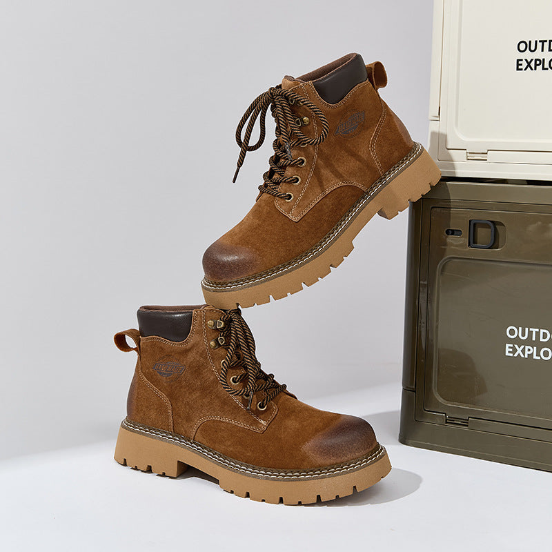 Women's Fleece-lined Warm Outdoor Mountaineering Martin Retro Boots