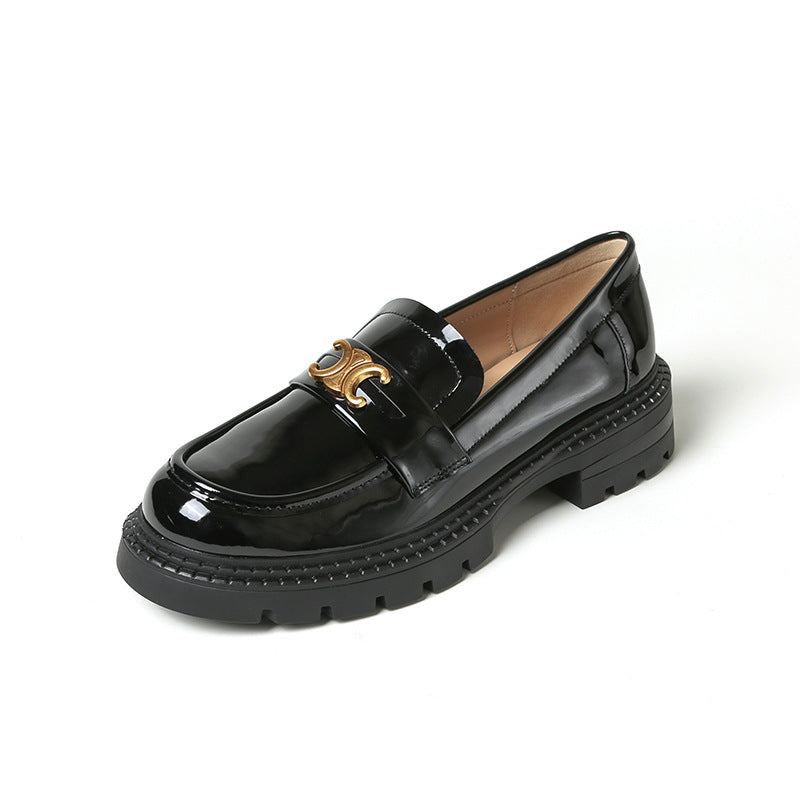 Women's England Style Triumph Door Latch Soft Casual Shoes