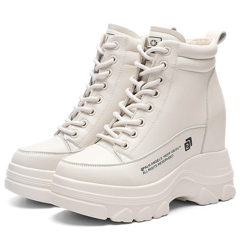 Women's Not Make Up For Platform Ankle Mid Fleece-lined Boots