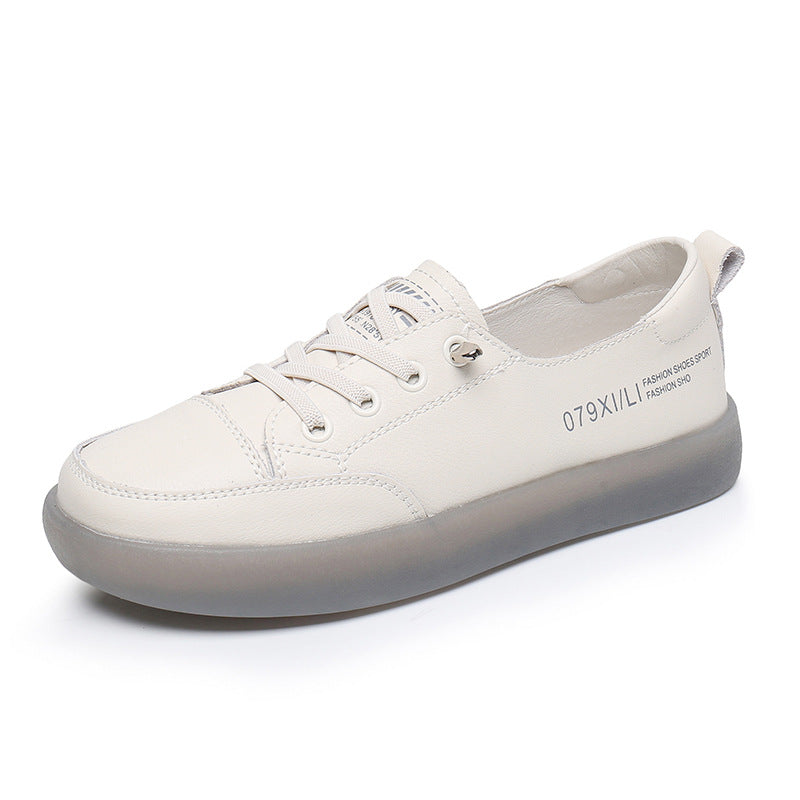 Women's Three Sheep Pregnant White Soft Slip-on Casual Shoes