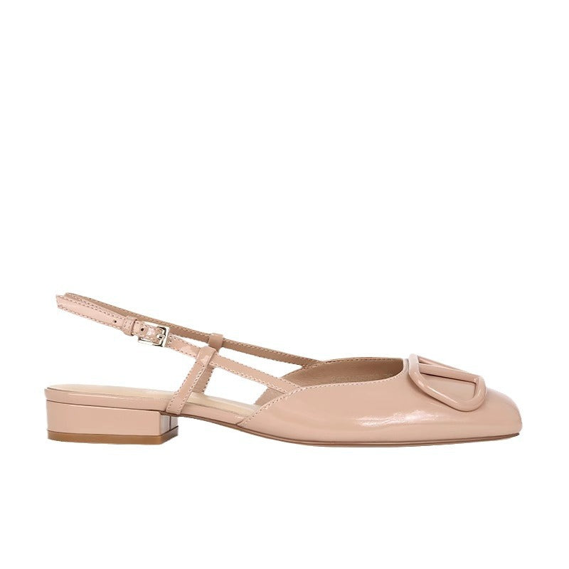Women's Summer Fashion Spring Female Square Toe Comfortable High Outer Women's Shoes