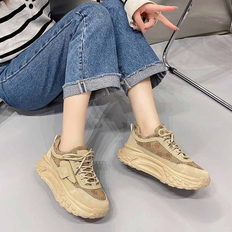 Dad Female Classic Style Spring Show Feet Small Casual Shoes
