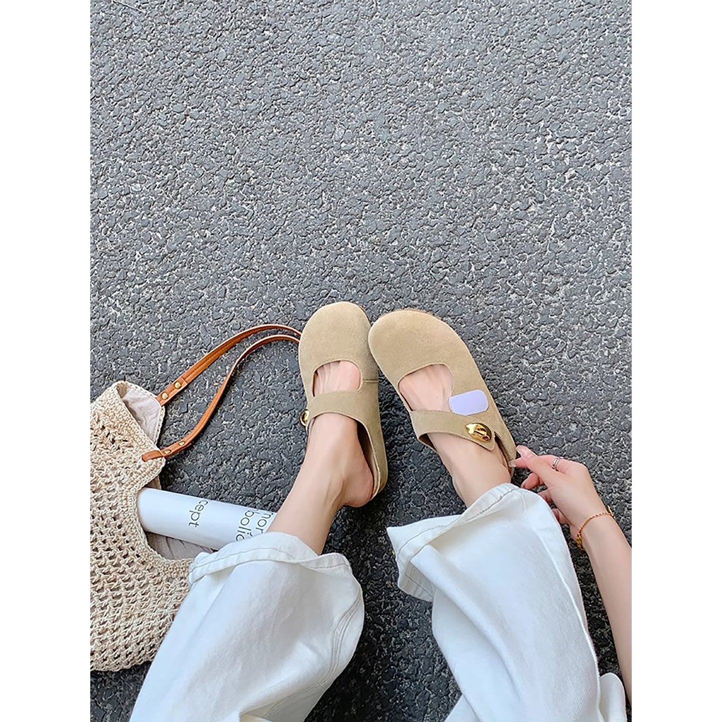 Women's Increasing Insole Little Golden Beans Thick Slippers