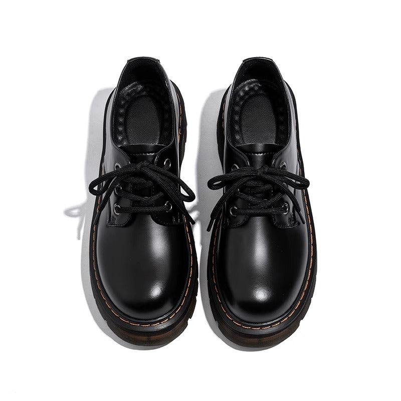 Women's Store Platform Autumn British Style Genuine Lace Loafers