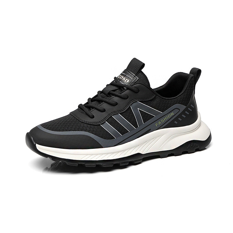 Men's Breathable Mesh Surface Fashion Commuting Soft Bottom Sneakers