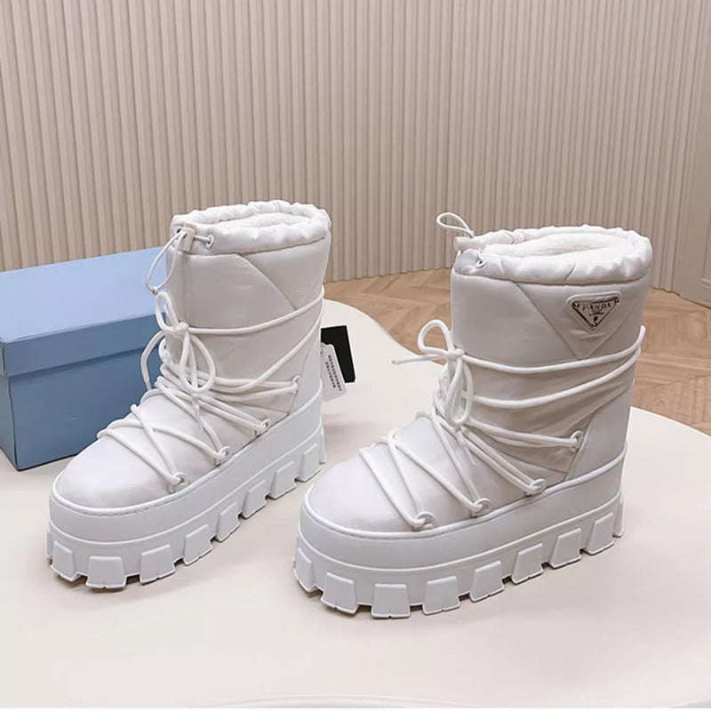 Women's Warm Keeping Winter Strap Bread Muffin Snow Boots